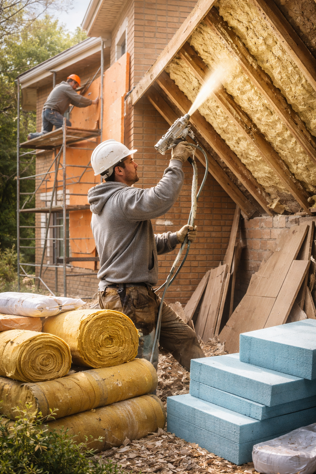 Утепление домов в Махачкале под ключ от 4349 руб/м2 | Профессионально — ТепломастерМхч