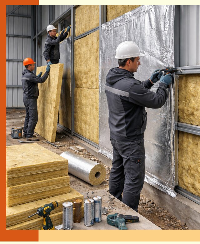 Утепление металлического ангара профессионально в Махачкале